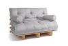 Schlafsofa 140x200 - Slim Comfort Classic - Pascall Futon Tauben-Glow