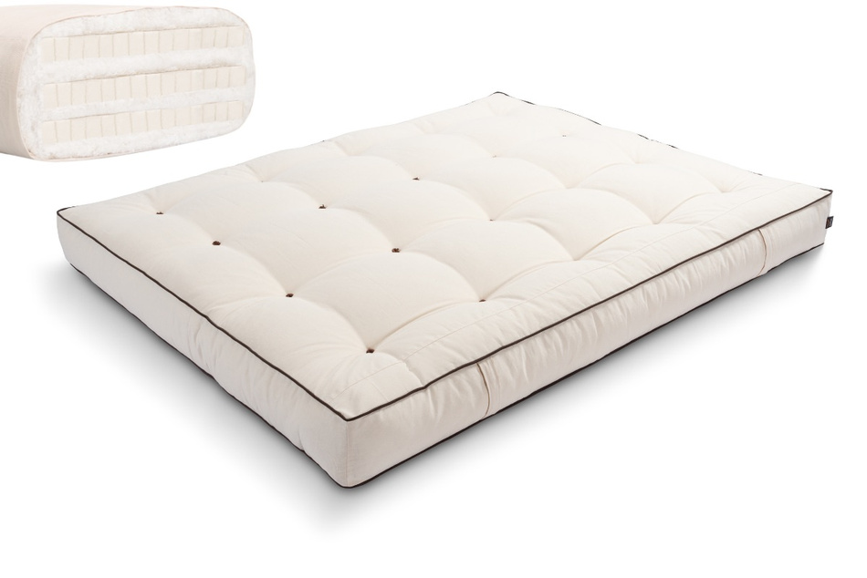 Matratze Futon 180x200 mit Latex - Pascall Comfort Trio Latex Kedro Ecru
