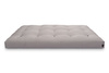 Matratze Futon 120x200 mit Wolle, Latex und Kokos - Pascall Comfort Wool Grau