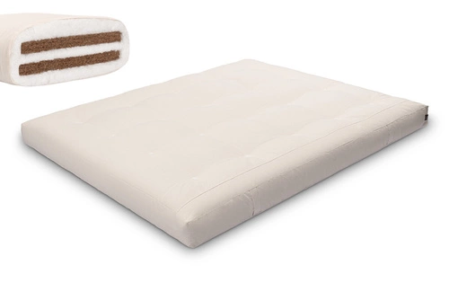 Ecru \ Baumwollvlies + 2x 3 cm Kokosschicht \ 160x200 cm