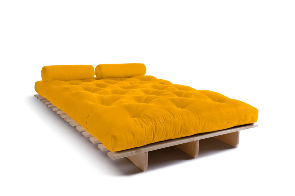 Schlafsofa 120x200 - Slim Comfort Classic - Pascall Futon Honig