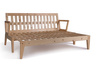 Schlafsofa 200 cm - Sakura - Pascall Futon Leinen
