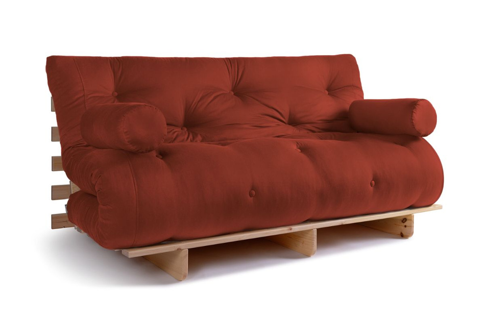 Schlafsofa 160x200 - Slim Comfort Classic - Pascall Futon Ziegelstein