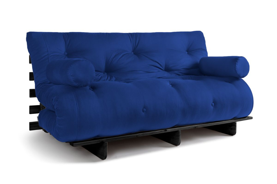 Schlafsofa 160x200 - Slim Exclusive Black - Pascall Futon Blau