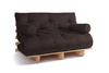 Schlafsofa 140x200 - Slim Comfort Classic - Pascall Futon Braun