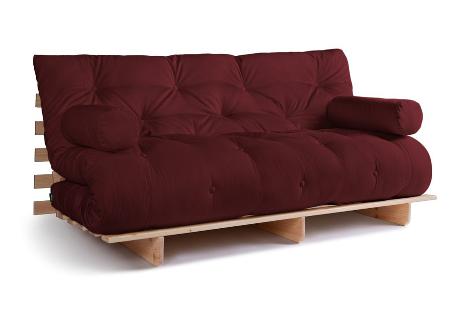 Schlafsofa 180x200 - Slim Comfort Classic - Pascall Futon Bordeaux
