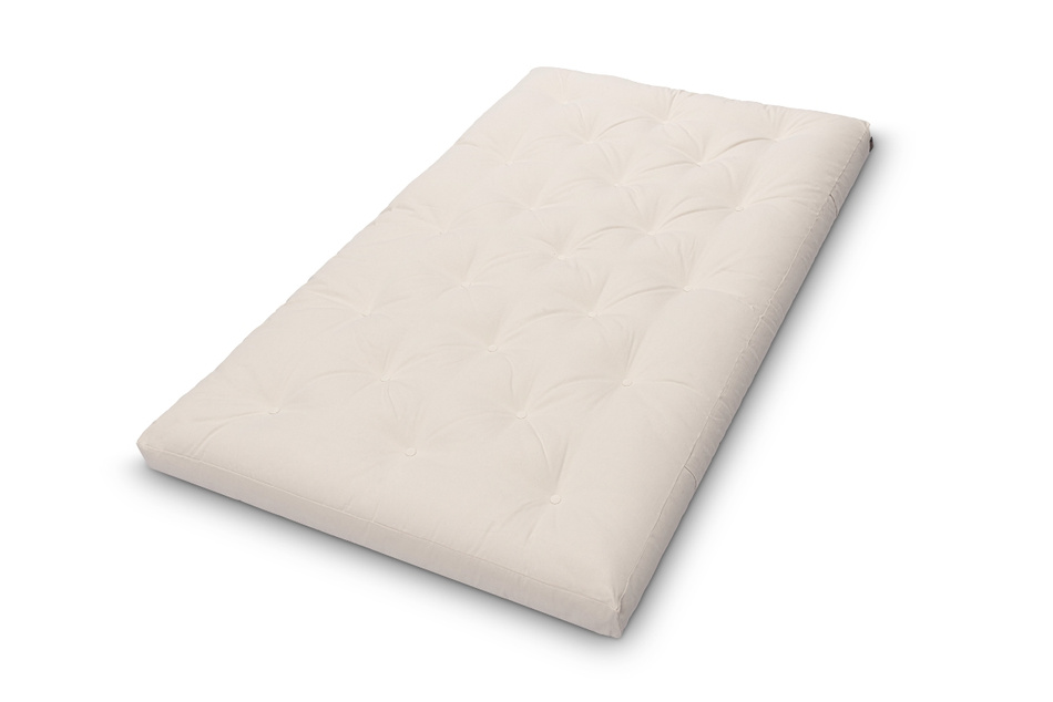 Matratze Futon 120x200 - Pascall Slim Natural Ecru