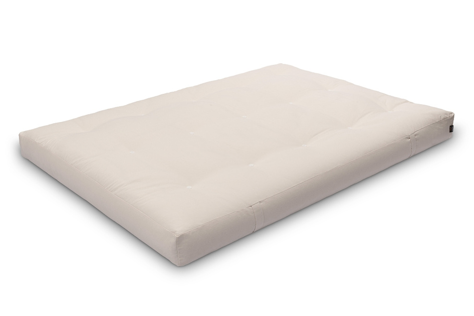 Matratze Futon 140x200 mit Latex-Kokos - Pascall Comfort Relax Hard Ecru