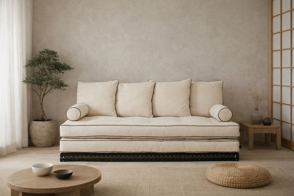 Sofa Tatami Medium Natural Kedro 70x200 - Pascall Futon Ecru