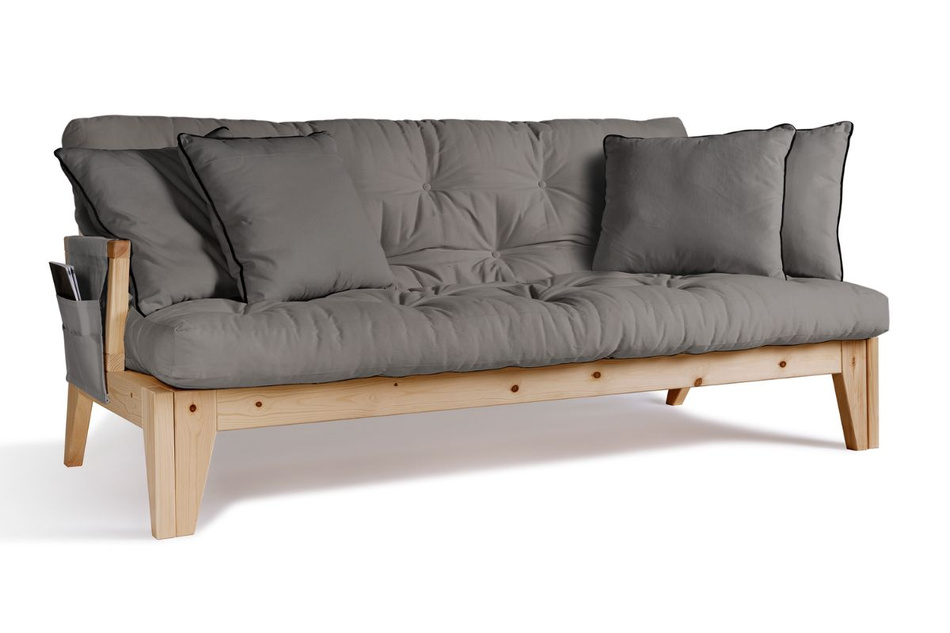 Schlafsofa 200 cm - Sakura - Pascall Futon Grau