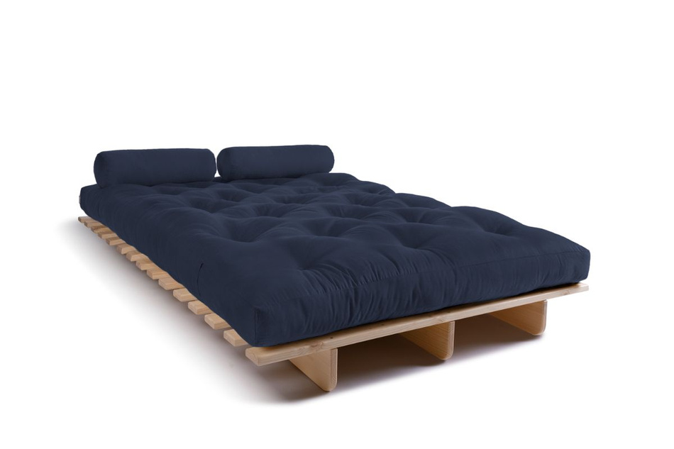 Schlafsofa 120x200 - Slim Exclusive Classic - Pascall Futon Marineblau