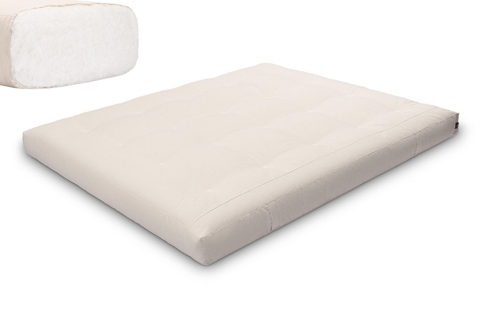 Matratze Futon 160x200 - Pascall Comfort Natural Ecru