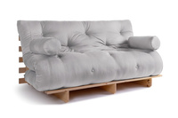 Schlafsofa 160x200 - Slim Comfort Classic - Pascall Futon Tauben-Glow