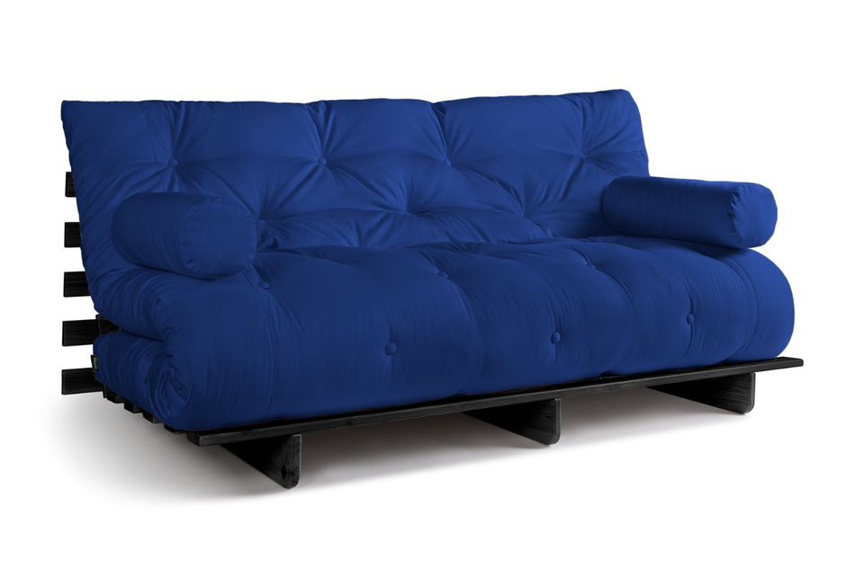 Schlafsofa 180x200 - Slim Basic Black - Pascall Futon Blau