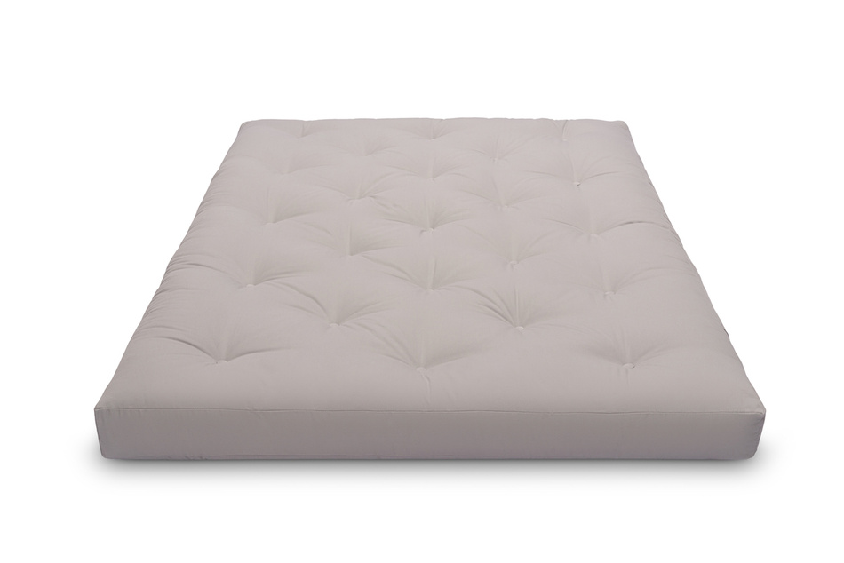 Matratze Futon 140x200 mit Latex - Pascall Slim Latex Grau