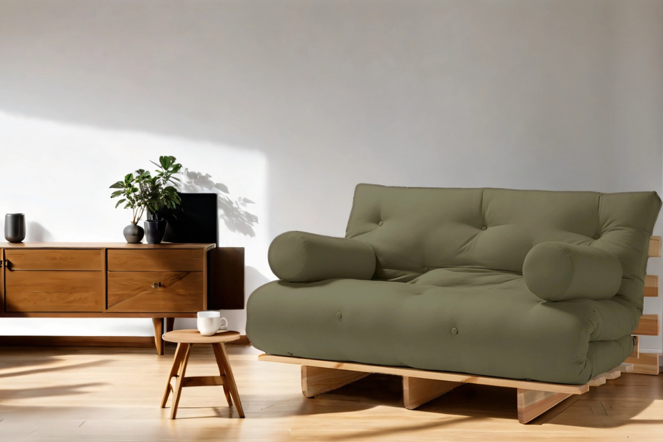 Schlafsofa 140x200 - Slim Exclusive Classic - Pascall Futon Grau