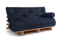 Schlafsofa 160x200 - Slim Comfort Classic - Pascall Futon Marineblau
