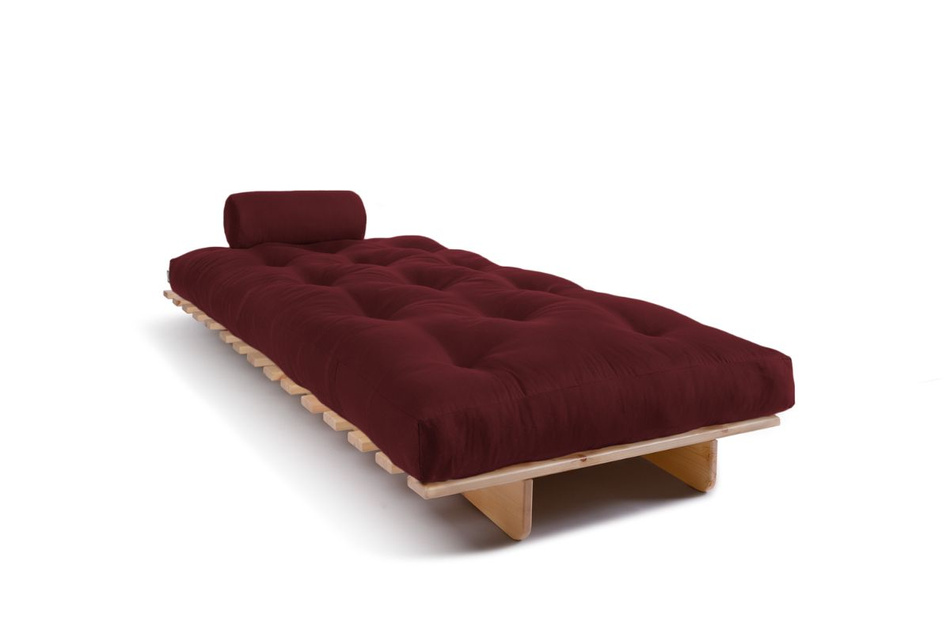 Schlafsofa 90x200 - Slim Exclusive Classic - Pascall Futon Bordeaux