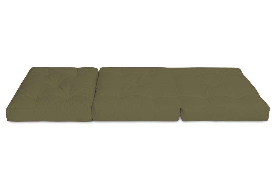 Klappmatratze Futon 90x200 mit Latex - Flex Latex - Pascall Khaki