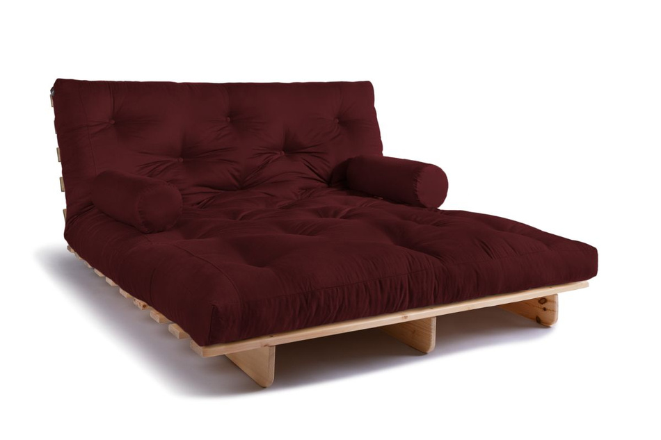 Schlafsofa 160x200 - Slim Comfort Classic - Pascall Futon Bordeaux