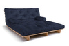 Schlafsofa 180x200 - Slim Exclusive Classic - Pascall Futon Marineblau