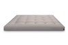 Matratze Futon 160x200 mit Wolle, Latex und Kokos - Pascall Comfort Wool Hard Grau
