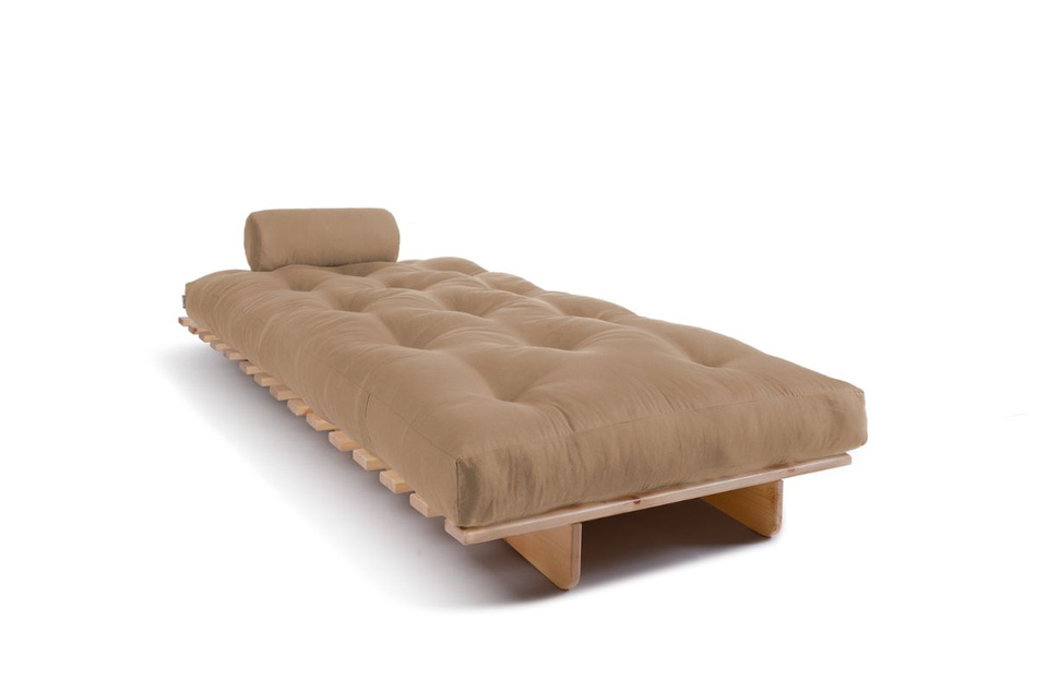 Schlafsofa 90x200 - Slim Exclusive Classic - Pascall Futon Beige