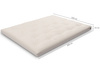 Matratze Futon 160x200 - Pascall Slim Natural Ecru