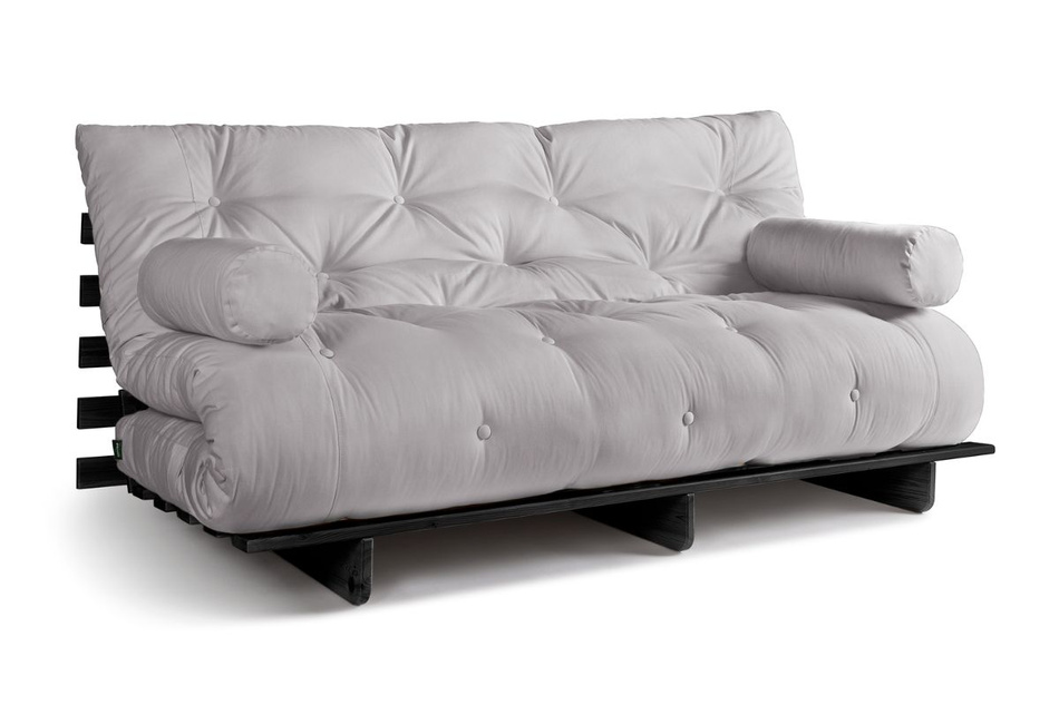 Schlafsofa 180x200 - Slim Comfort Black - Pascall Futon Tauben-Glow