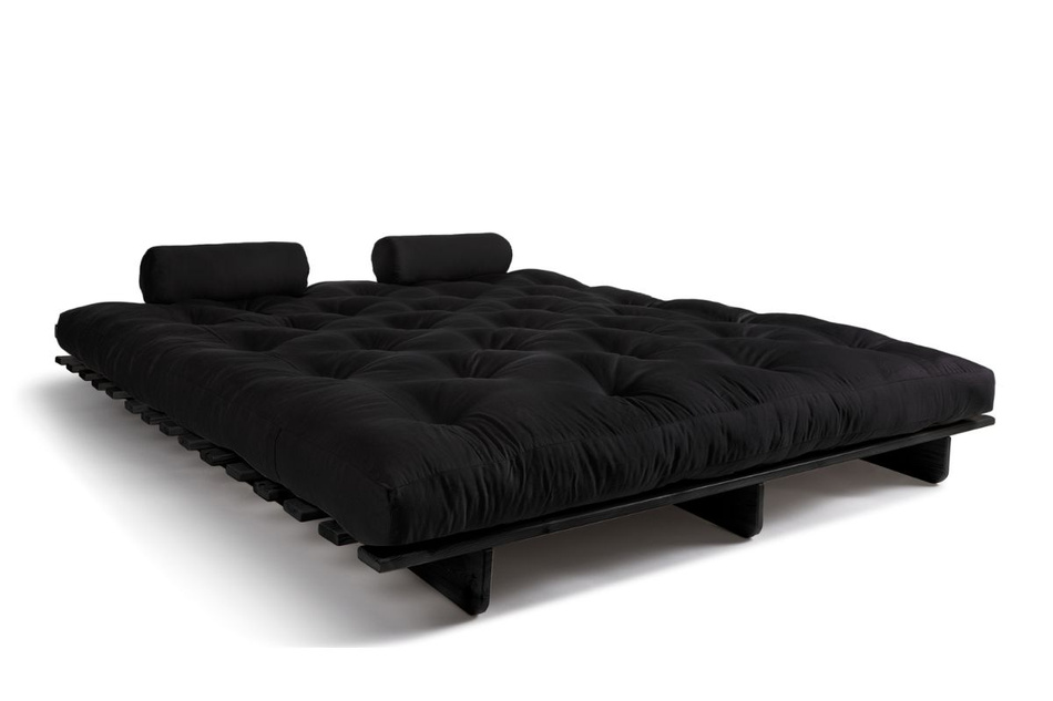 Schlafsofa 180x200 - Slim Basic Black - Pascall Futon Schwarz
