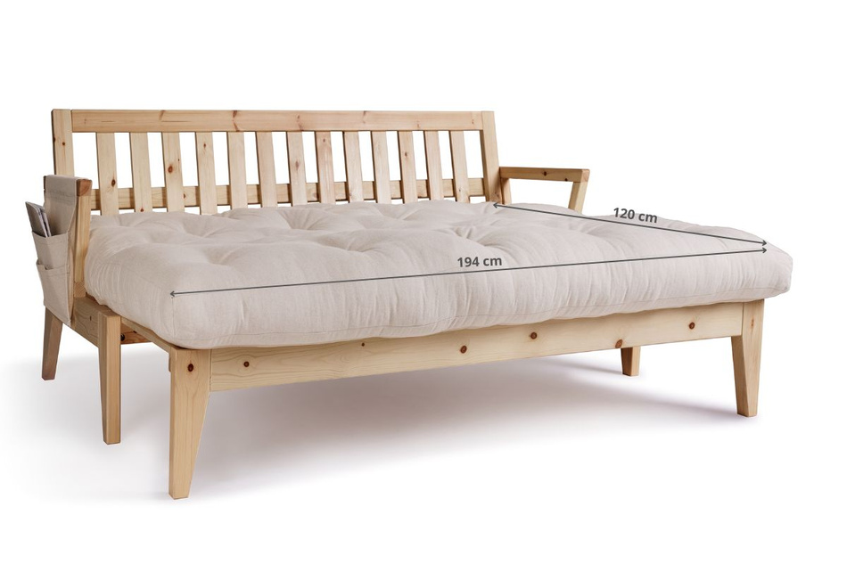 Schlafsofa 200 cm - Sakura - Pascall Futon Leinen