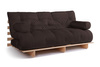 Schlafsofa 180x200 - Slim Exclusive Classic - Pascall Futon Braun