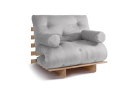 Schlafsofa 90x200 - Slim Comfort Classic - Pascall Futon Tauben-Glow