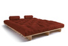 Schlafsofa 180x200 - Slim Comfort Classic - Pascall Futon Ziegelstein