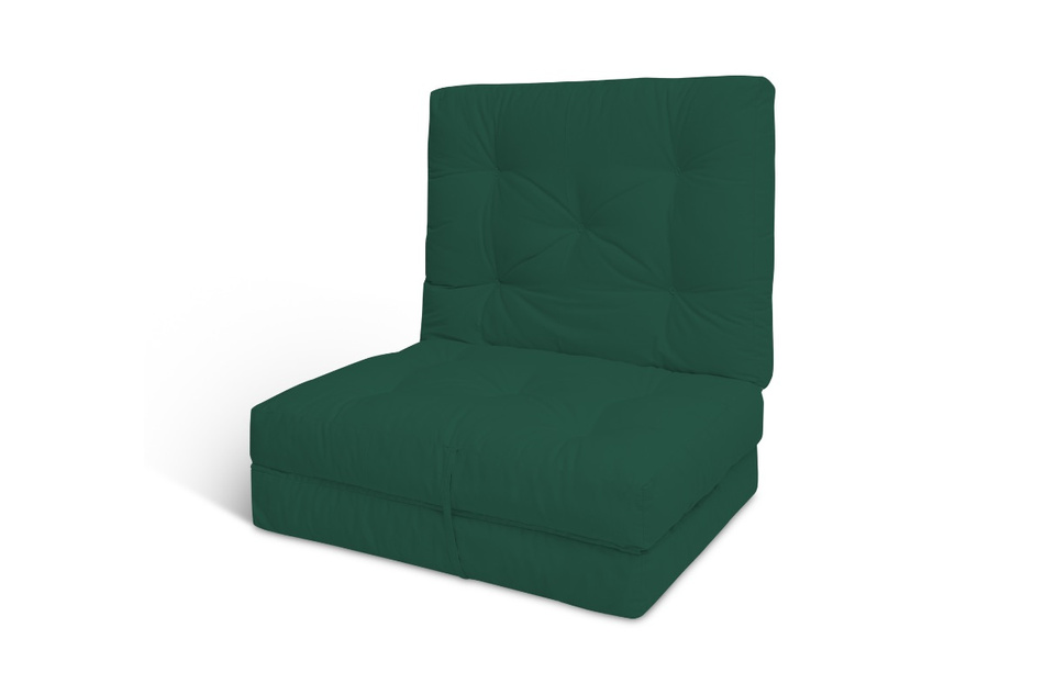 Klappmatratze Futon 80x200 mit Latex - Flex Latex - Pascall Flaschengrün