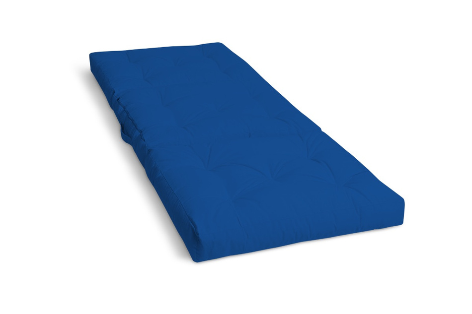 Klappmatratze Futon 90x200 mit Latex - Flex Latex - Pascall Blau
