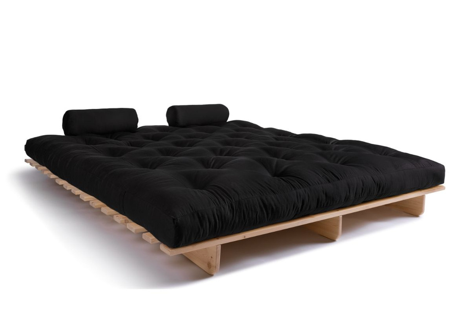 Schlafsofa 180x200 - Slim Basic Classic - Pascall Futon Schwarz
