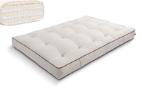 Matratze Futon 140x200 mit Latex - Pascall Comfort Trio Latex Wool Kedro Leinen