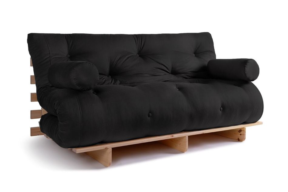 Schlafsofa 160x200 - Slim Comfort Classic - Pascall Futon Schwarz
