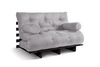 Schlafsofa 120x200 - Slim Basic Black - Pascall Futon Tauben-Glow