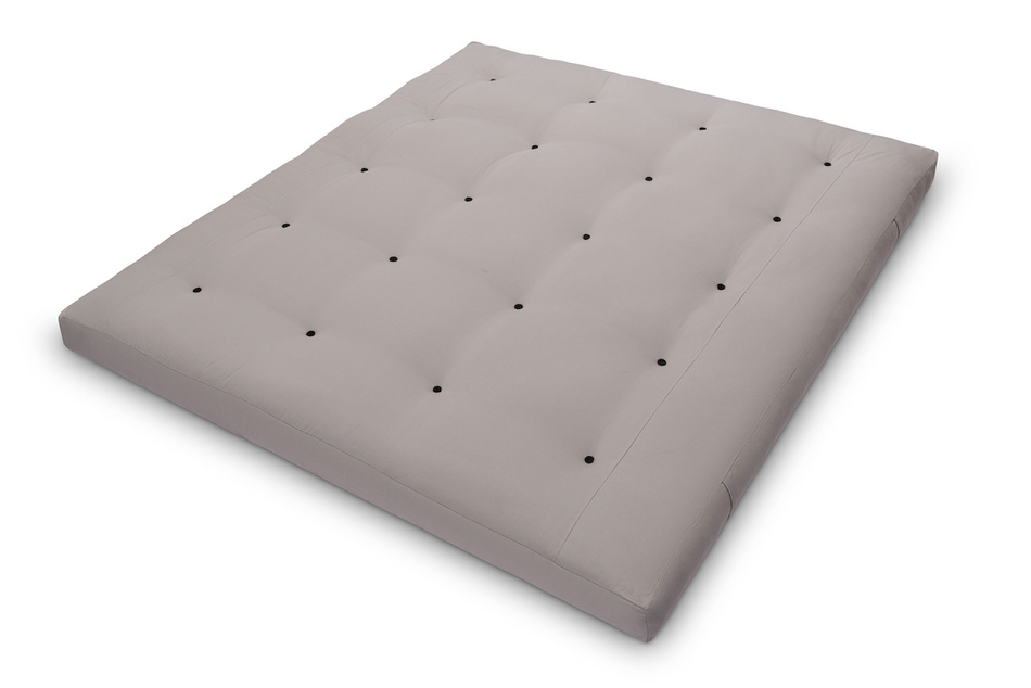 Matratze Futon 180x200 - Pascall Medium Natural Grau