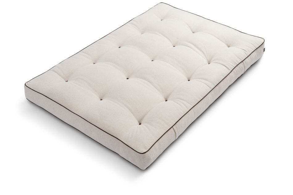 Matratze Futon 140x200 mit Wolle, Latex und Kokos - Pascall Comfort Wool Kedro Leinen