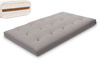 Matratze Futon 120x200 mit Wolle, Latex und Kokos - Pascall Comfort Wool Grau