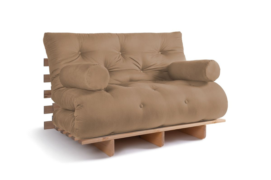 Schlafsofa 120x200 - Slim Exclusive Classic - Pascall Futon Beige