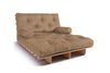 Schlafsofa 120x200 - Slim Exclusive Classic - Pascall Futon Beige