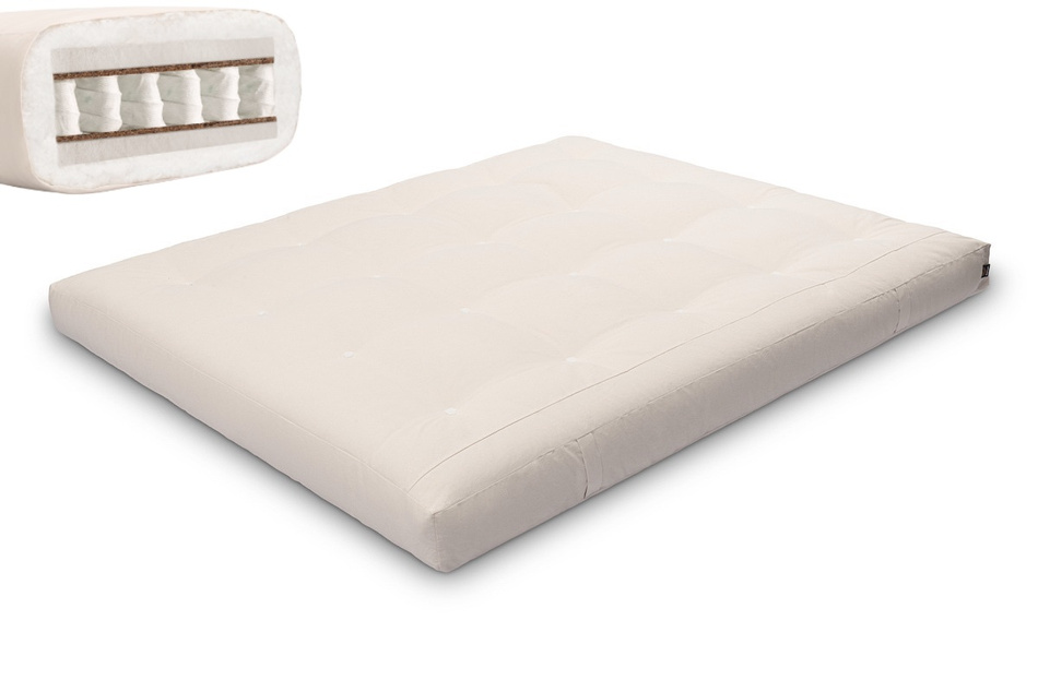 Matratze Futon 160x200 - Pascall Hybrid Pocket H4 Ecru