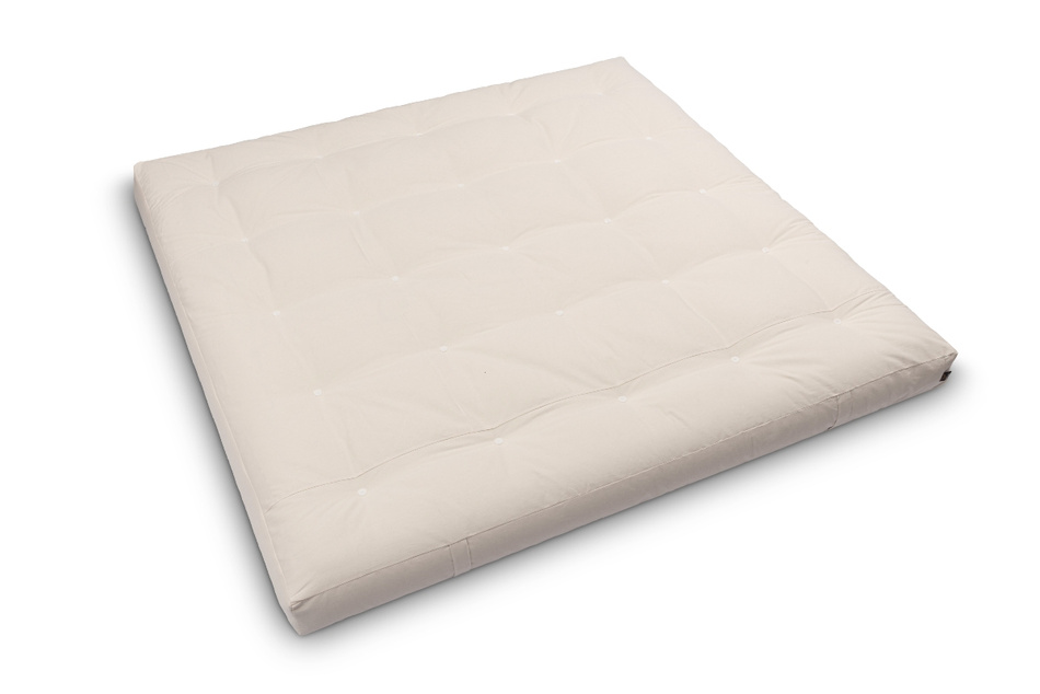 Matratze Futon 200x200 mit Latex - Pascall Medium Duo Latex Ecru