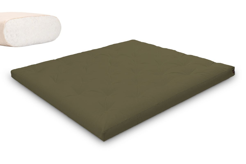 Matratze Futon 180x200 - Pascall Slim Natural Khaki