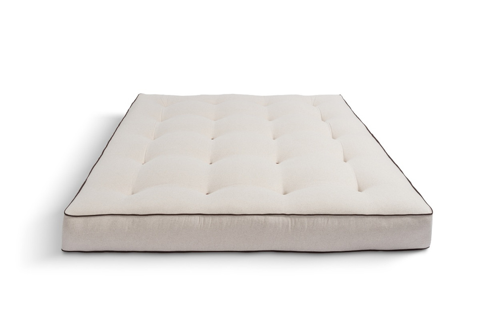 Matratze Futon 160x200 mit Wolle, Latex und Kokos - Pascall Comfort Wool Hard Kedro Leinen