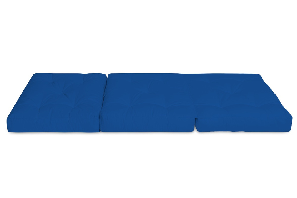 Klappmatratze Futon 90x200 mit Latex - Flex Latex - Pascall Blau